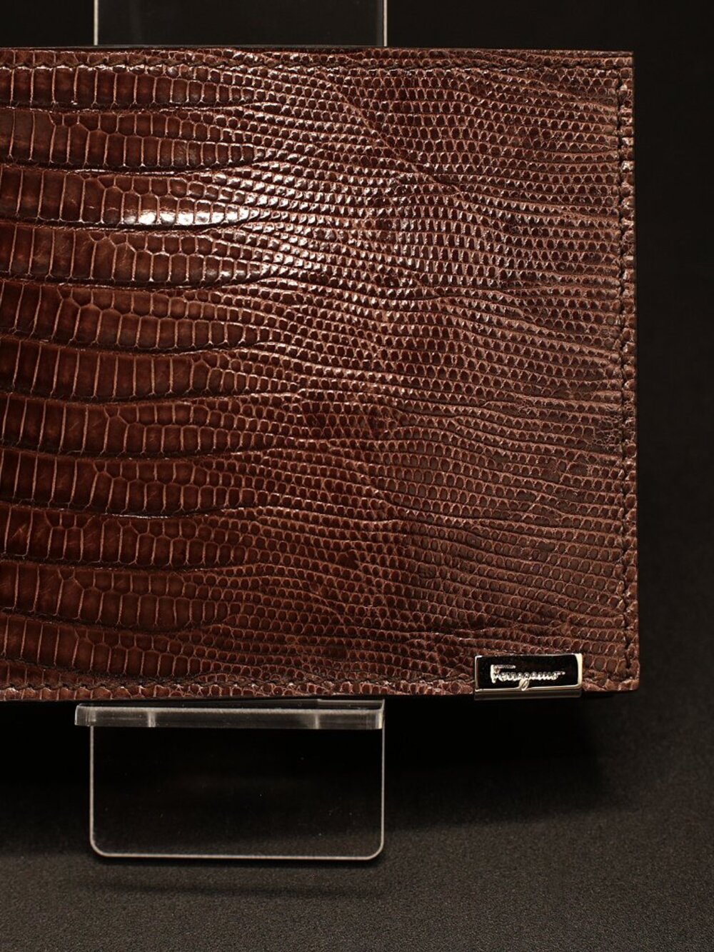 Classic Ferragamo Brown Alligator Men's Wallet